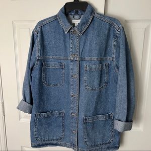 nwot top shop denim utility jacket